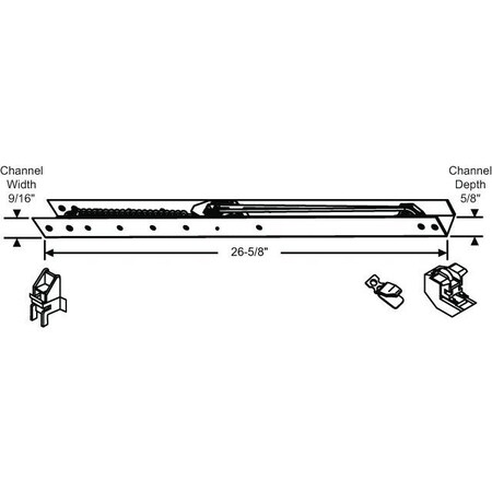 Strybuc 26 5/8 Channel Balance 18-25Lb 60G-264-4T